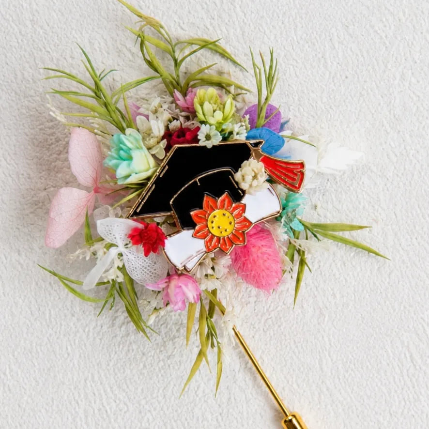 Flower Brooch DIY Kit - Woodland Reverie - Handmade Mini Bouquet Brooch