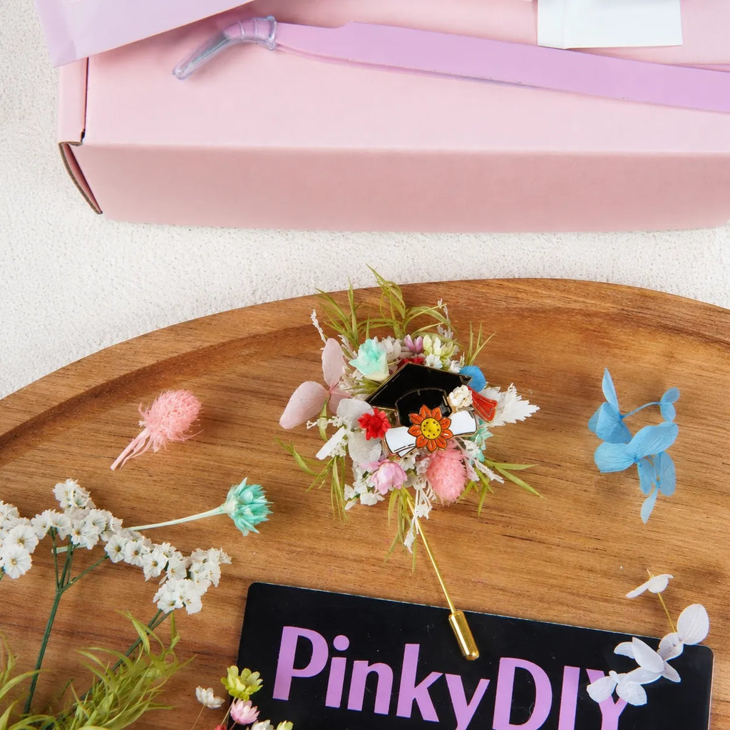 Kit DIY Boucles d'Oreilles Fleur - Mariage Pur - Mini Bouquets Faits Main