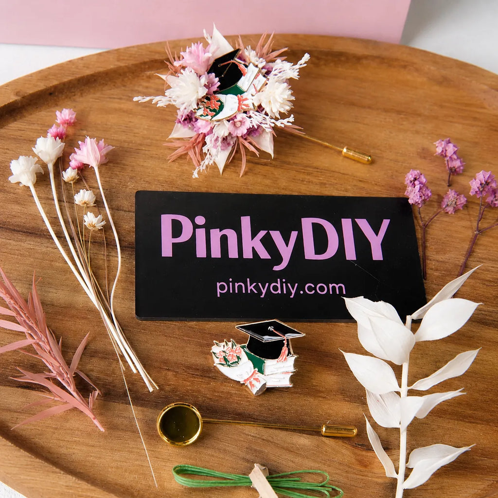 Kit DIY Boucles d'Oreilles Fleur - Mariage Pur - Mini Bouquets Faits Main