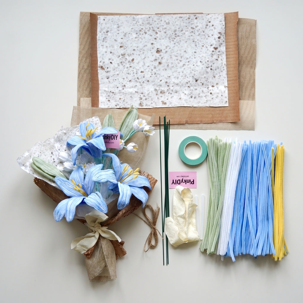 Ciel voilé - Kit bouquet artisanal