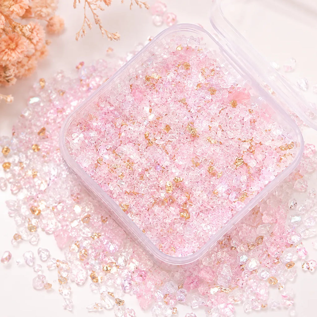 Pink & Rose Crushed Crystal Mix Pack – 30g | DIY Bedazzle Materials