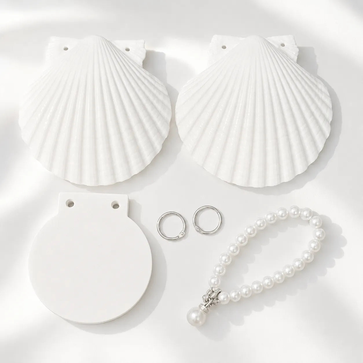 Real Shell Notebook Decorating Kit | Rhinestone Mermaid Journal