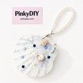 Real Shell Notebook Decorating Kit | Rhinestone Mermaid Journal