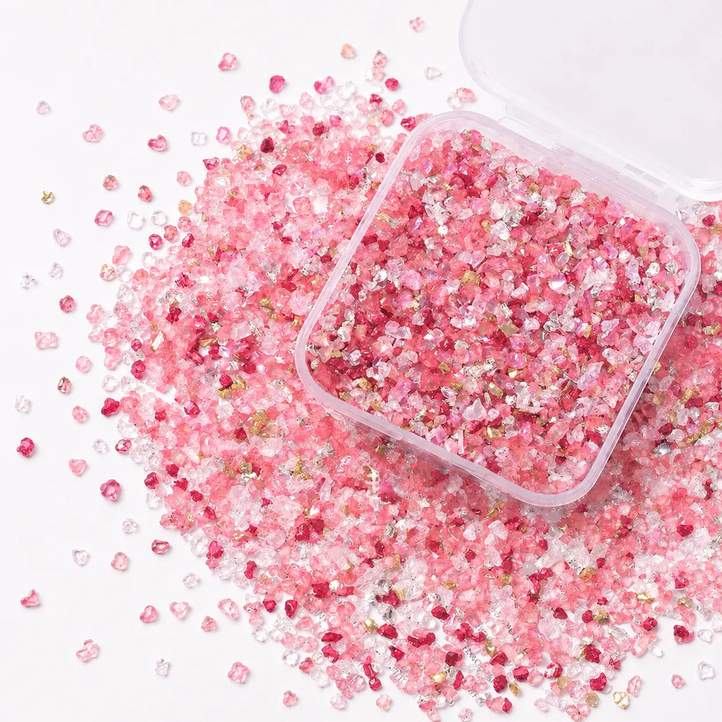 Pink & Rose Crushed Crystal Mix Pack – 30g | DIY Bedazzle Materials
