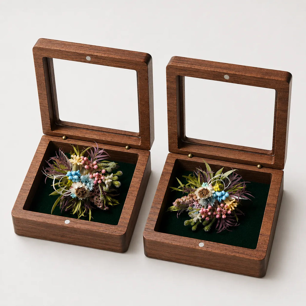 Kit DIY Bagues Fleuries (Lot de 2) - Mélange Sauvage - Bagues Mini Bouquets Faits Main